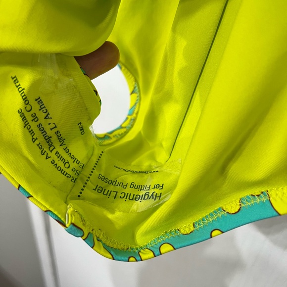 Trina Turk Trellis Twist Plunge One Piece Swimsuit Size 10 - Picture 12 of 16